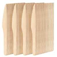 Noże drewniane jednorazowe ekologiczne zestaw 100szt