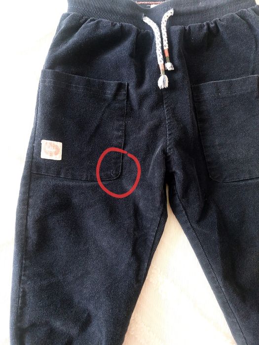 Детские вельветовые штаны