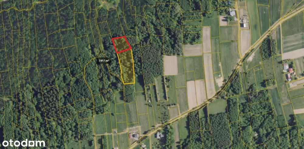 Działka budowlana 2241 m2 granicząca z większą działką Lubenia