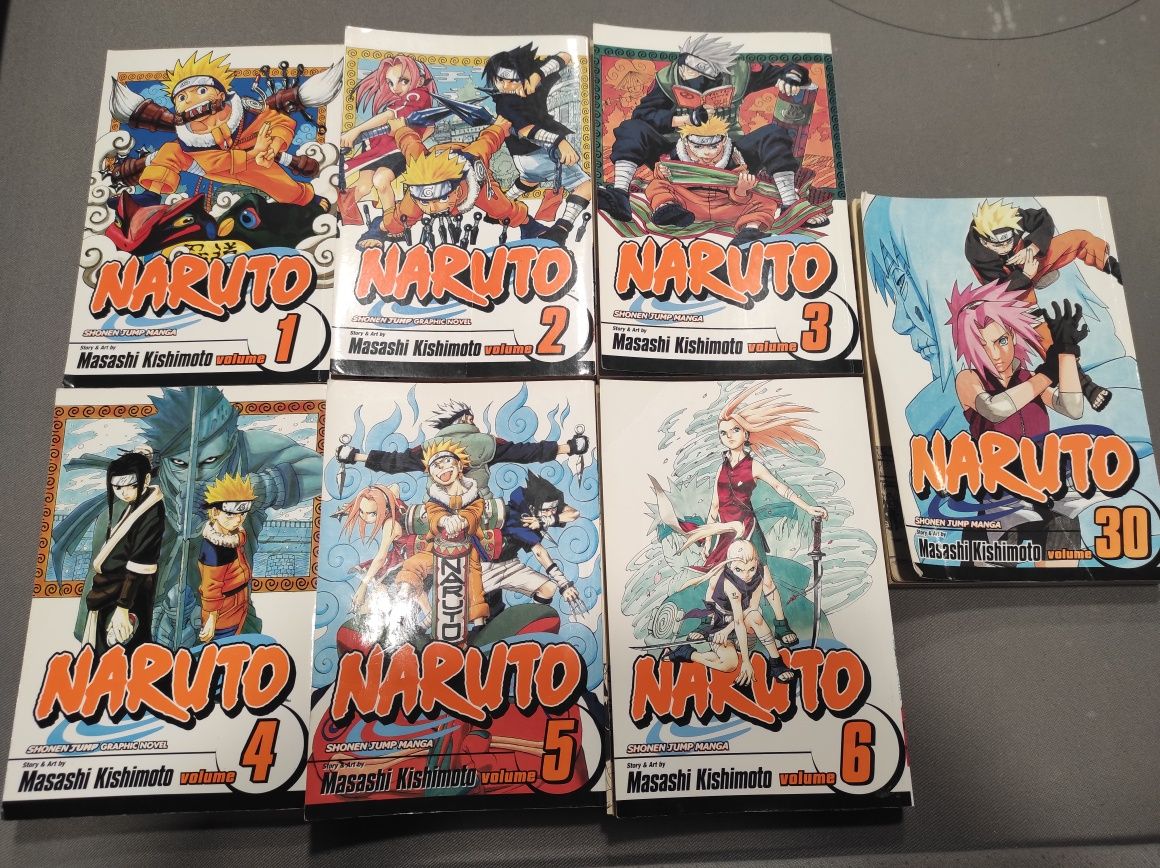 Manga - 7 Livros Naruto em Inglês