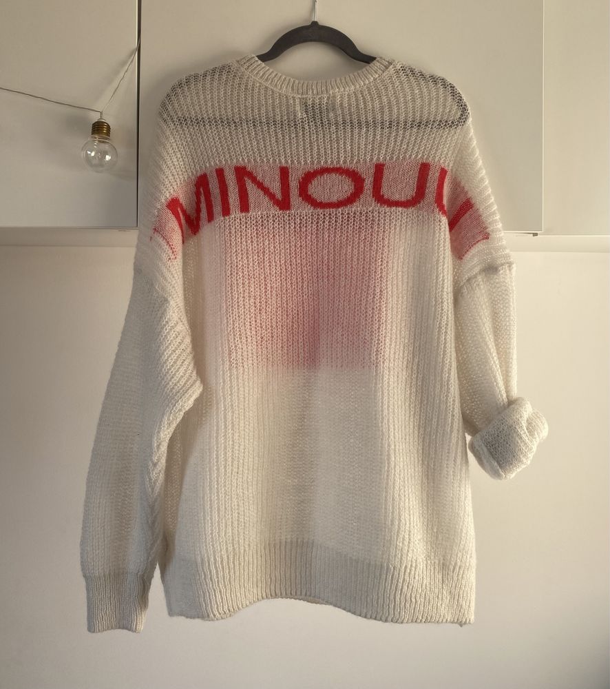 Sweter Minouu ecru oversize