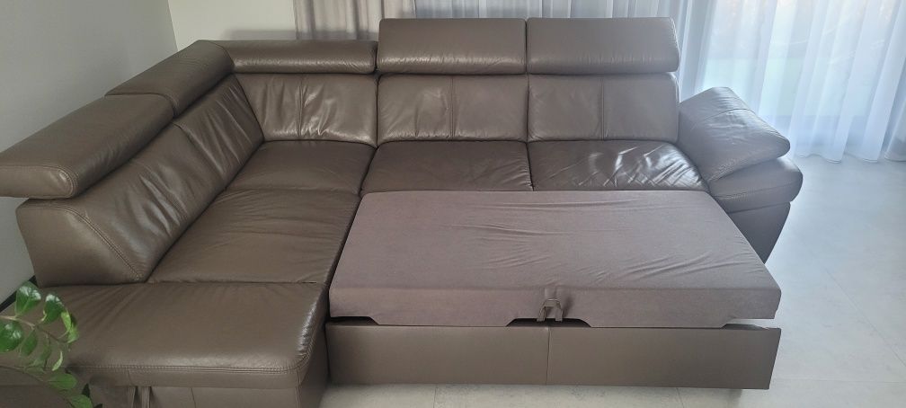 Narożnik 200x270 cm skóra naturalna