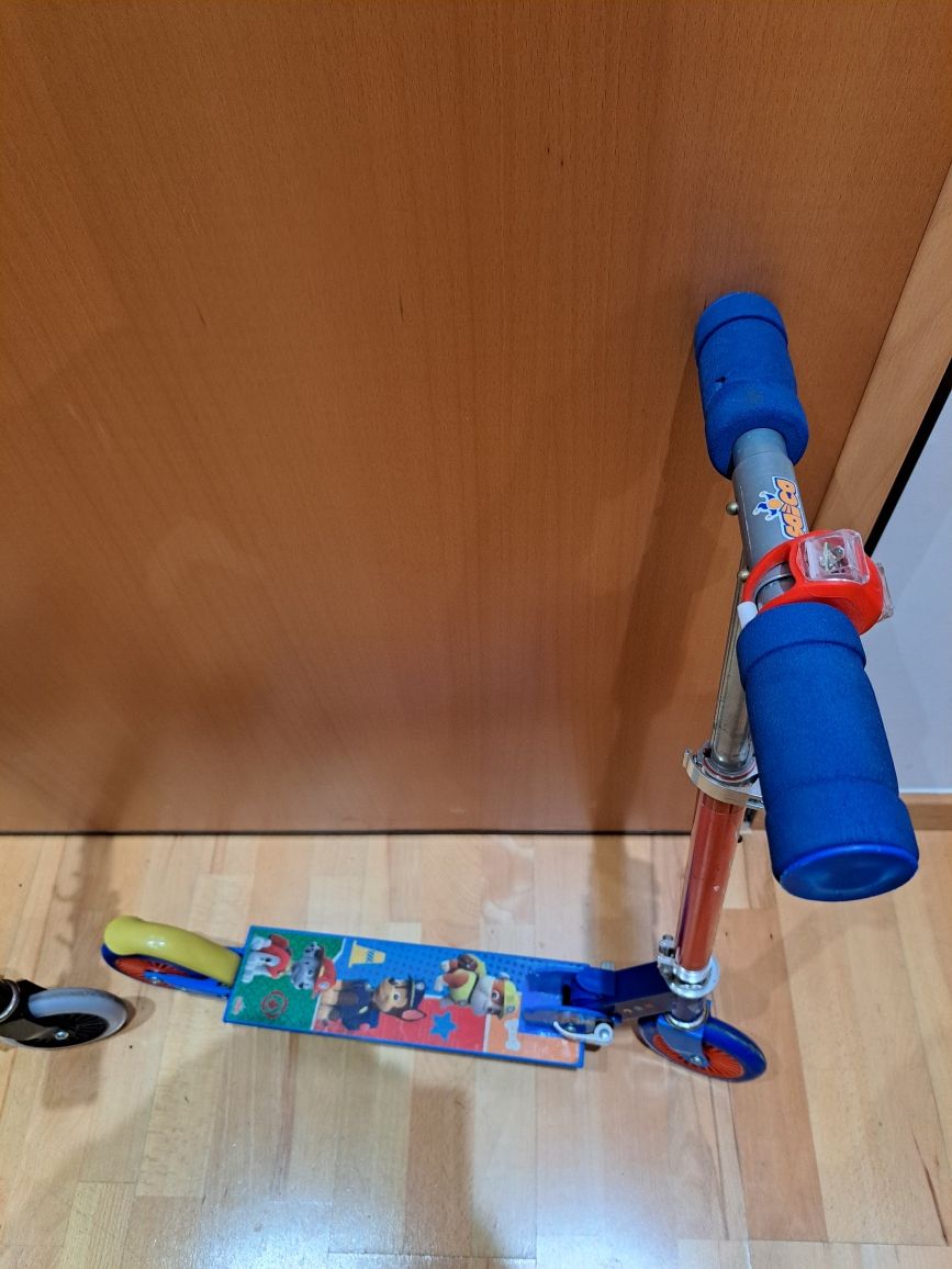 Trotinete criança Patrulha pata