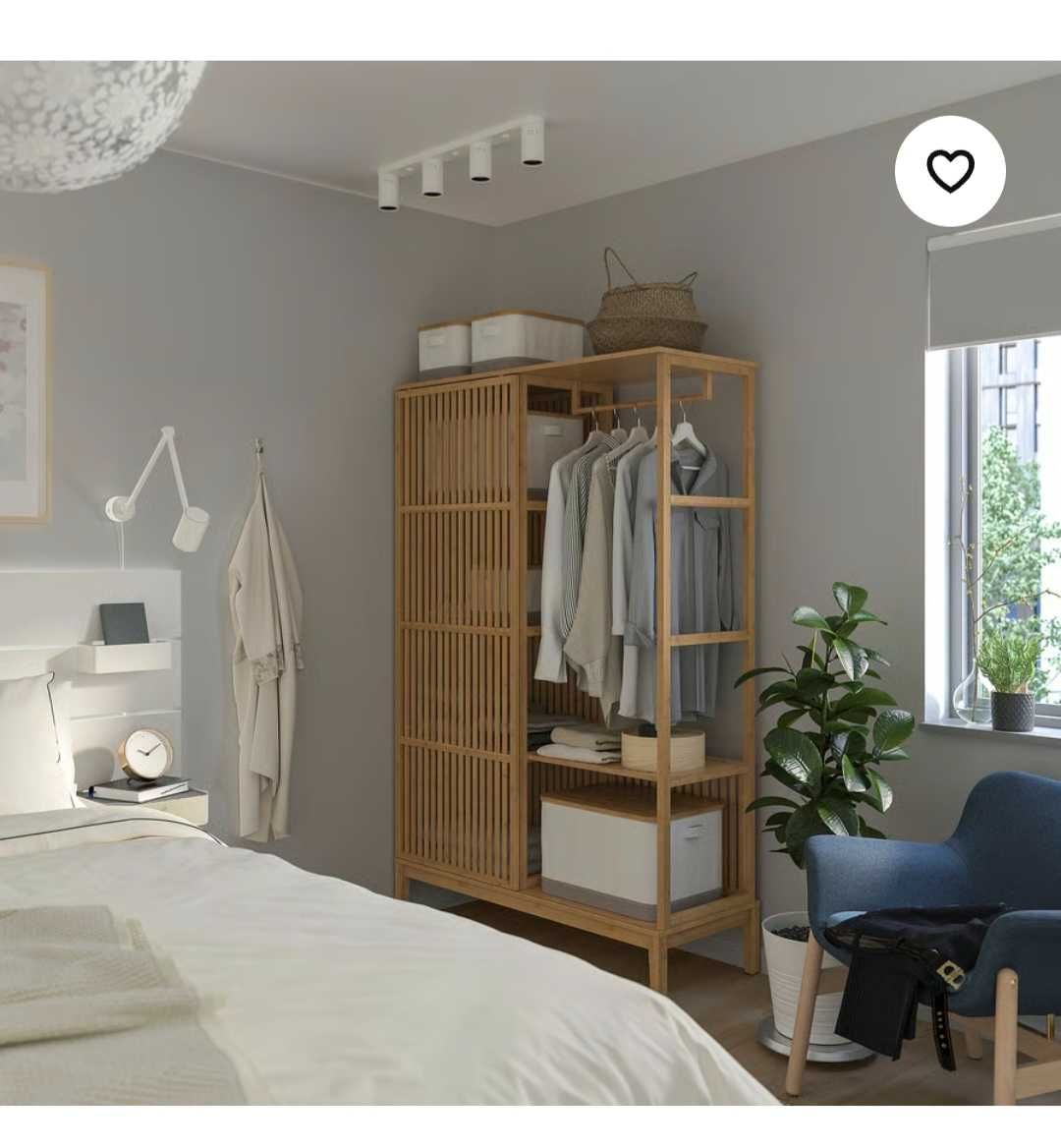 Szafa otwarta bambus Nordkisa/ ikea