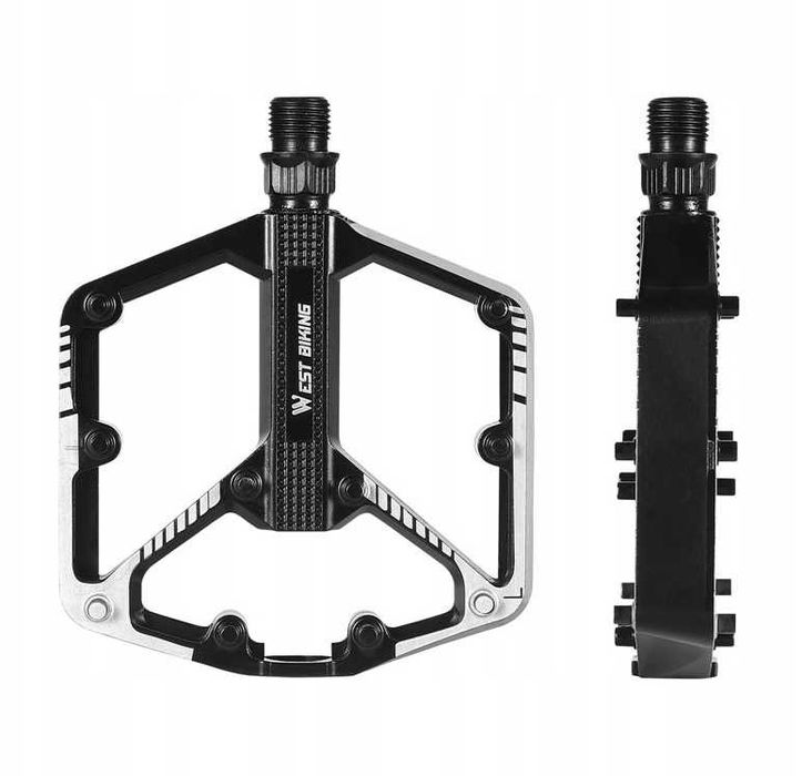 Pedały Rowerowe Platformowe  Aluminiowe Piny MTB