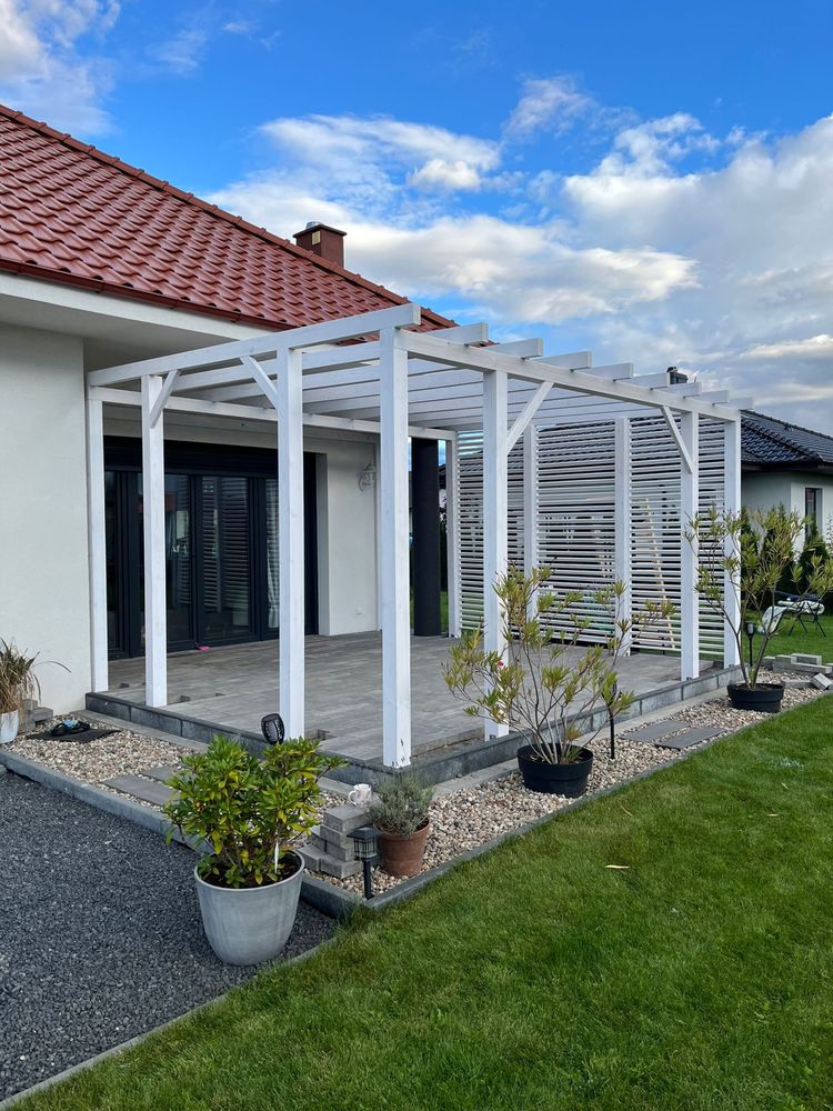 Pergola drewniana ogrodowa taras 4x5