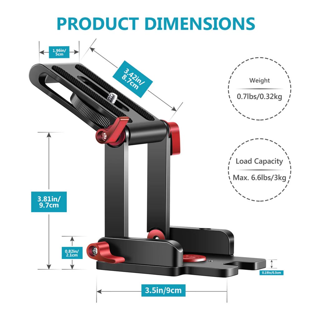 Suporte Estabelizador Câmera Neewer Upgraded Z-Flex Tilt Tripod - NOVO