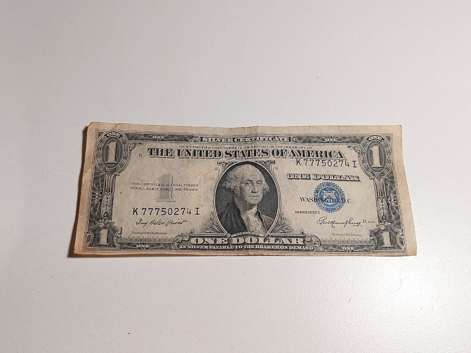 One Dollar 1935E Banknot