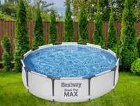 Basen Stelażowy Ogrodowy Okrągły Bestway 305x76cm + Pompa + Filtr