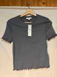 T-Shirt Azul Acizentada TopShop