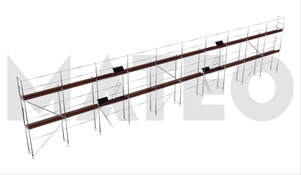 Rusztowanie elewacyjne rusztowania fasadowe system PLETTAC 200m2