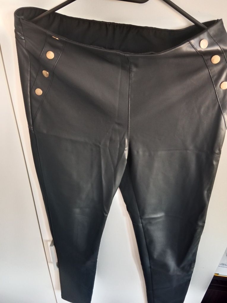 Legginsy skórzane