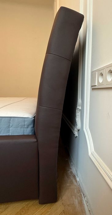 Łóżko tapicerowane Amber 160x200 - nowe, eleganckie, z pojemnikami