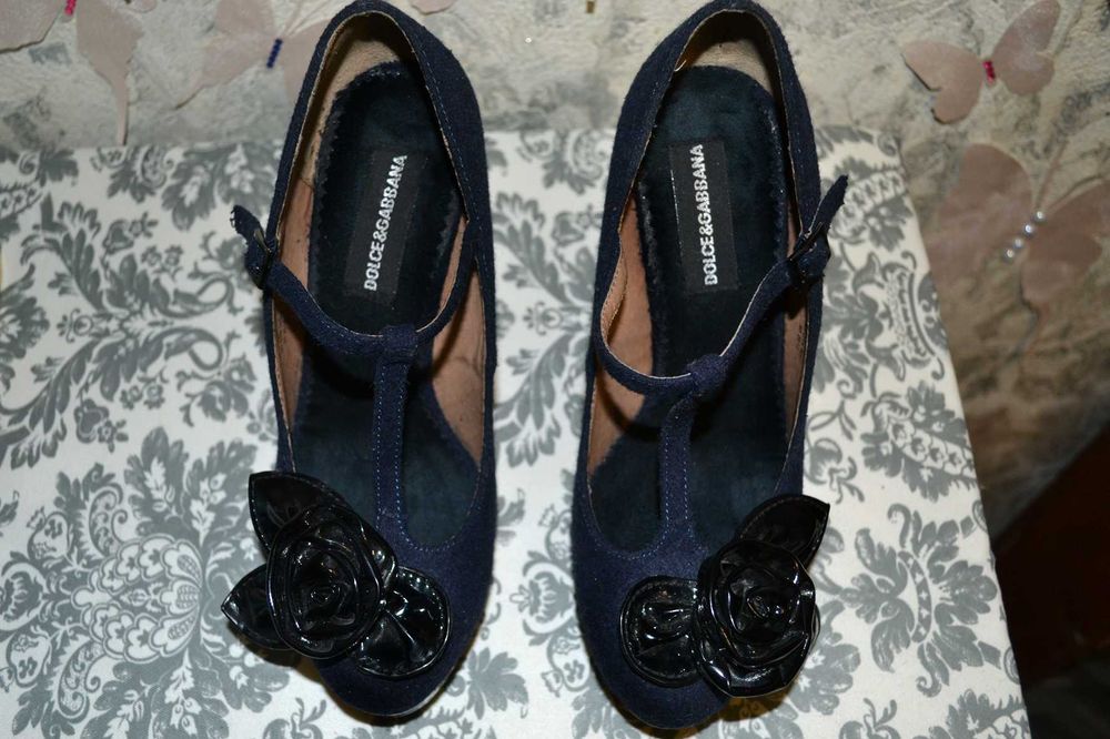 Туфли с розой DG Dolce & Gabbana Дольче Габбана 37 размер