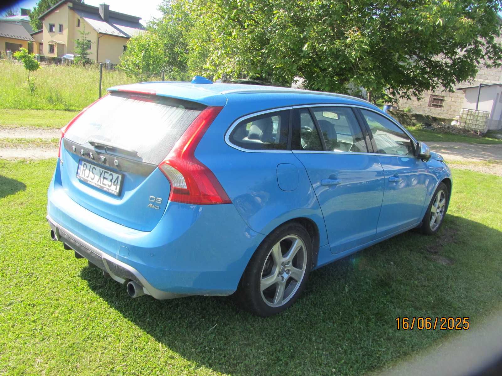 Volvo V60, D5, 4x4, automat, uszkodzony