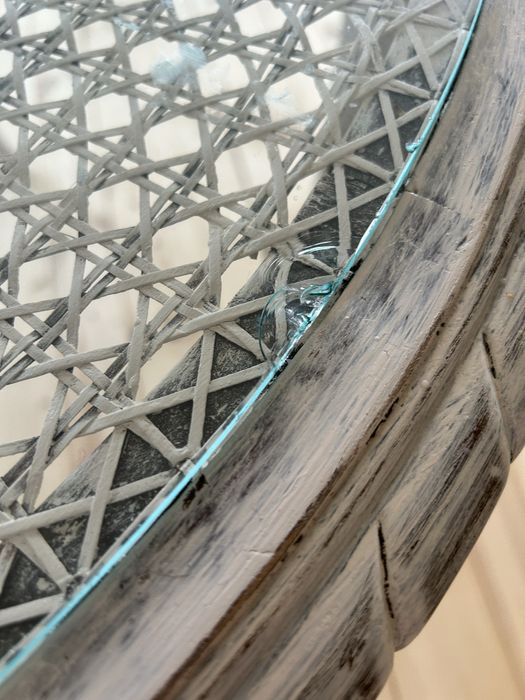 Stoilk kawowy ludwik plecionka