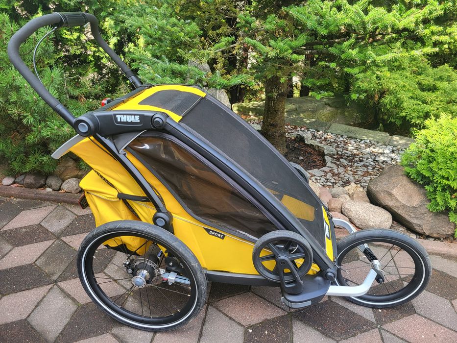 Przyczepka rowerowa Thule Chariot Sport 1 yellow  2022 r. jak nowa.