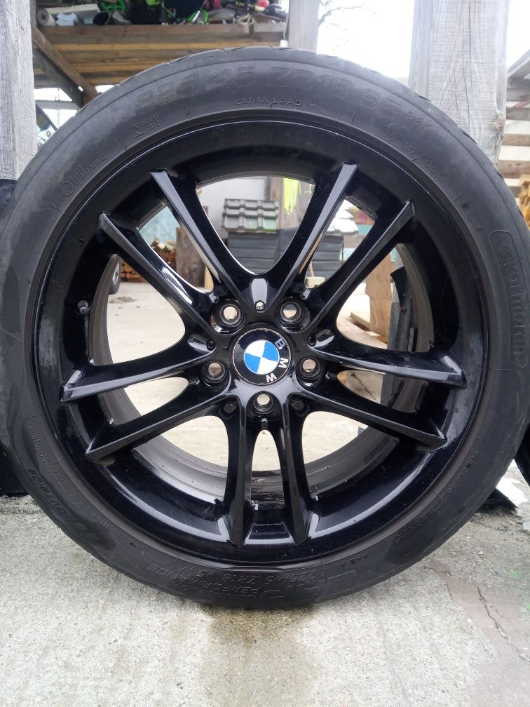 4x Koła alufelgi czarne r18 BMW e46/e39 BBS oryginalne z oponami letni