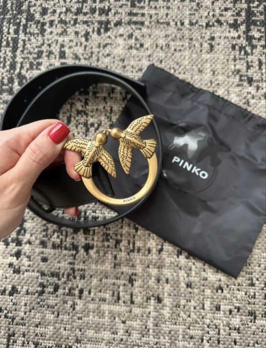 Pasek Pinko, idealny, 97 cm, 4 cm szerokość