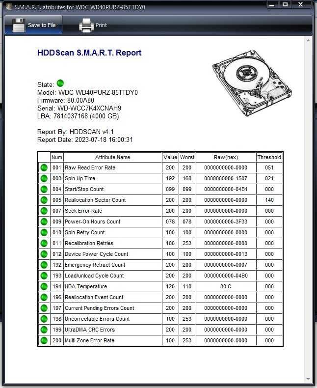 Dysk 4TB  Purple SATA 3.5" do monitoringu