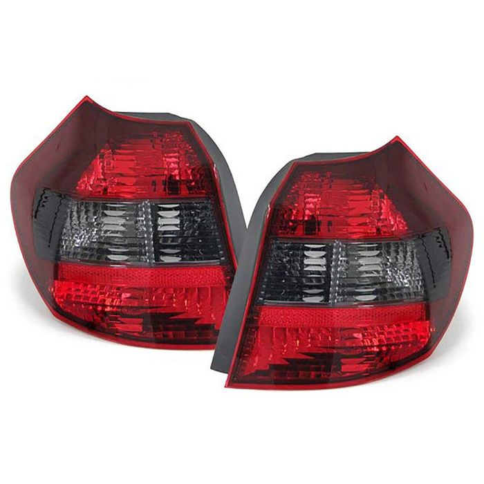 Farolins traseiros vermelho e preto para BMW Série 1 E81 E87 04 a 07