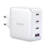 szybka ładowarka gan 3x usb-c usb 100w pps pd power delivery biała