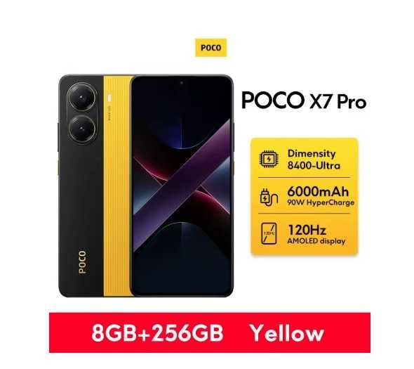 POCO X7 Pro 8/256 Dimensity 8400-Ultra 6000mAh 90W NFC