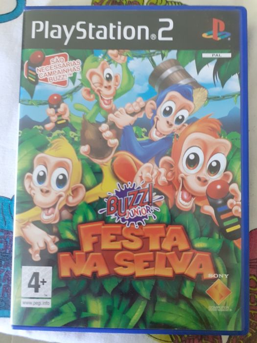 Jogo PS2 Buzz Junior Festa na Selva em Português