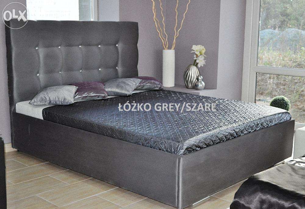 HIT !! Model łóżka Grey 160 x 200 z materacem i stelażem !!!
