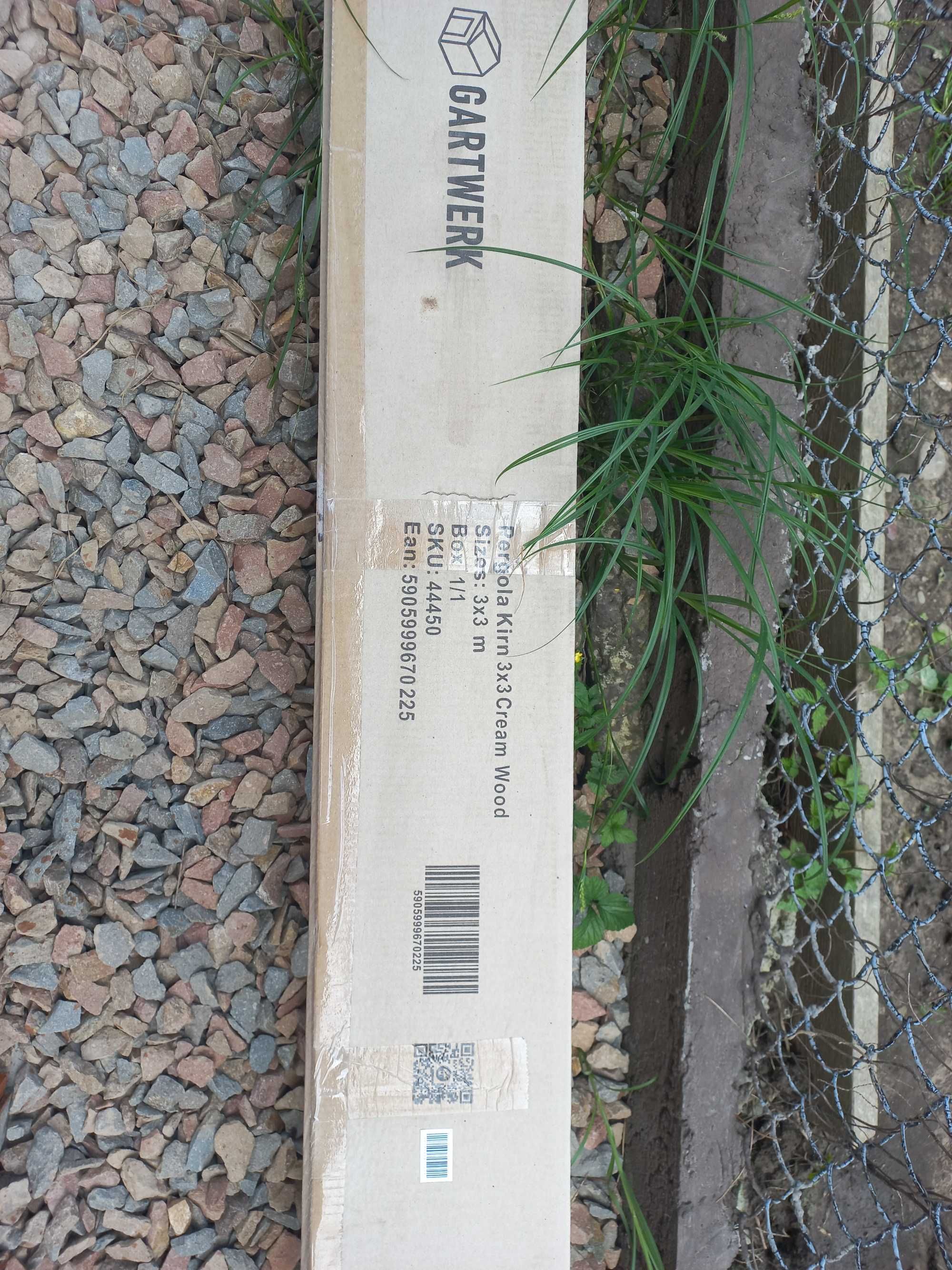 Zadaszenie na taras 3x3m Pergola ogrodowa Cream Wood wiata