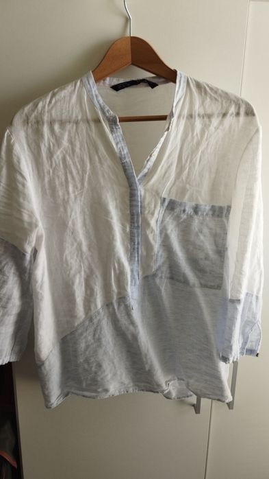 Koszula lniana zara rozmiar m