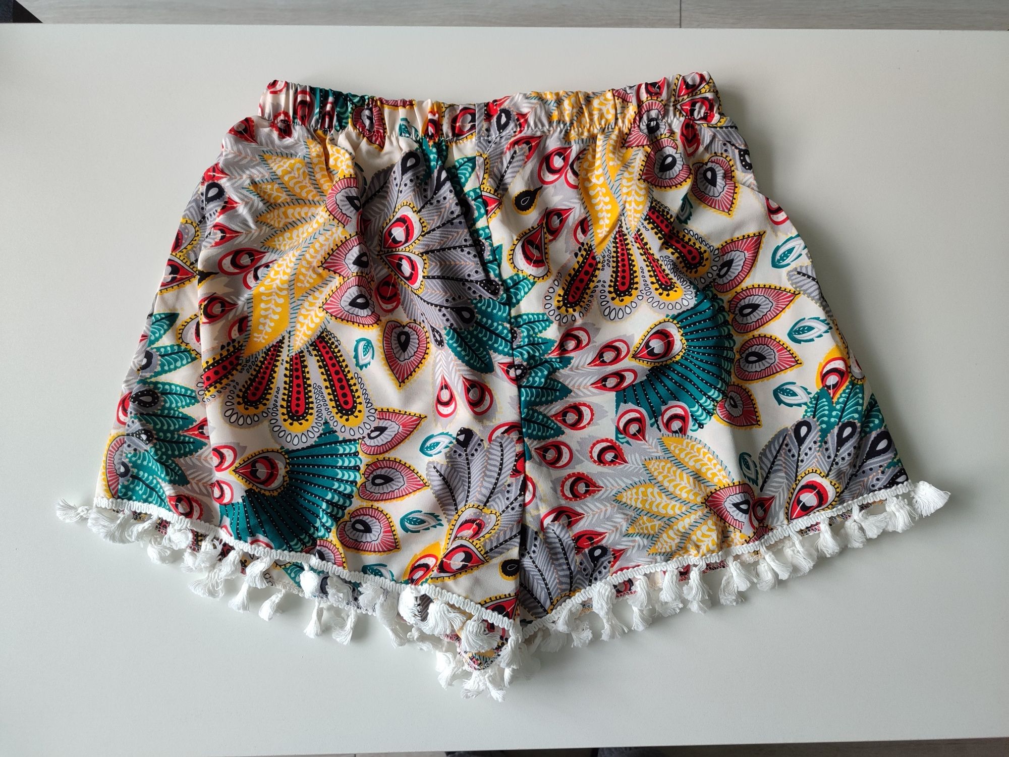 Szorty spodenki Boho s aztecki wzór