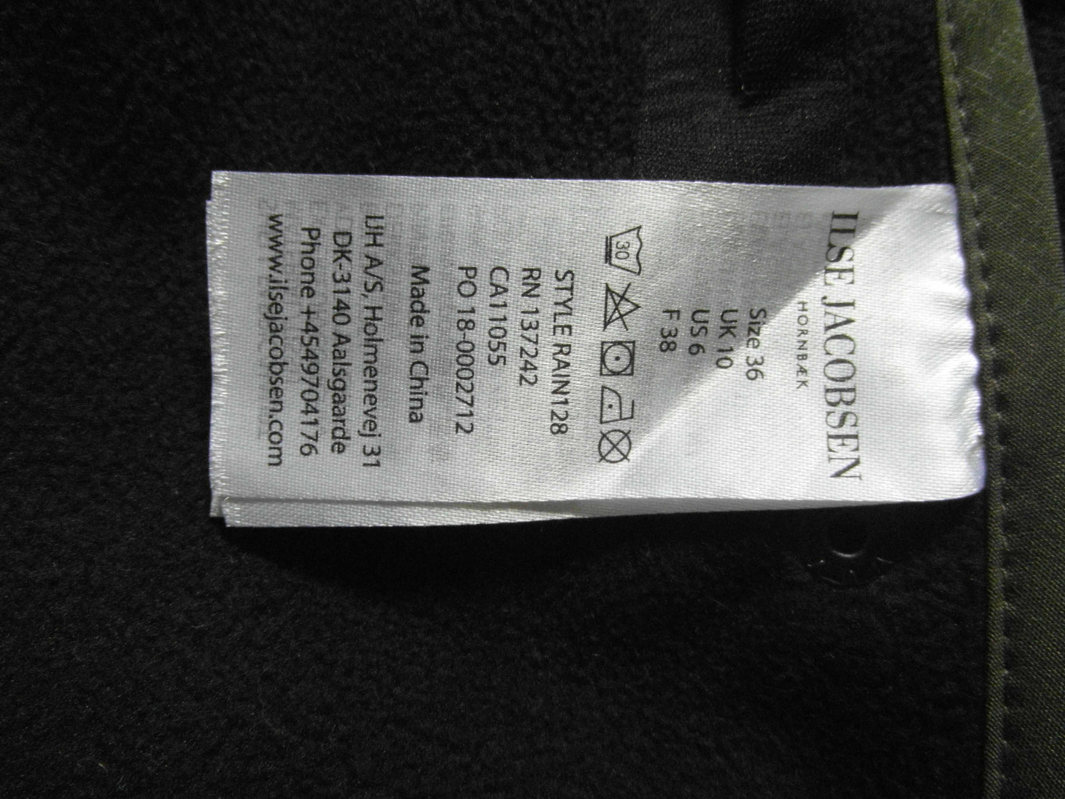 Ilse Jacobsen Waterproof Rain Parka Damska Softshell 36