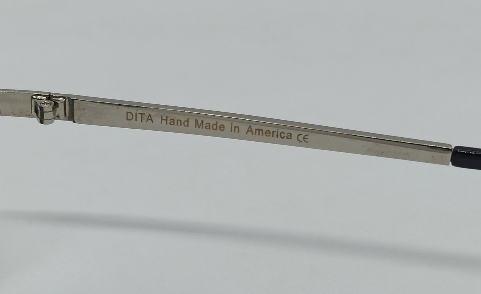 Dita очки капли мужские черные однотонные в серебр металле классика