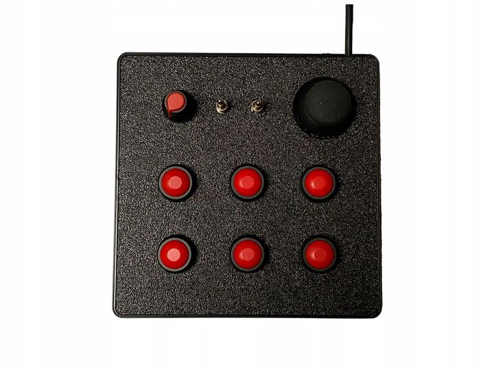 Panel Przycisków Button Box Usb Pc Przełączniki Joystick Simracing