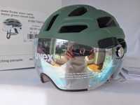 Kask rowerowy Uvex Finale Visor Vario Moss Green Cloud M 52-57cm S1-3