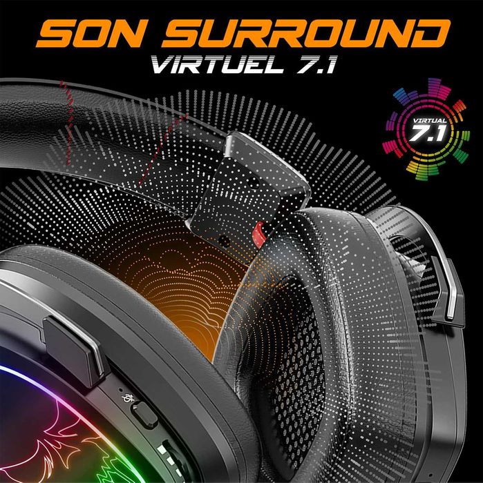 Spirit Of Gamer Bezprzewodowy zestaw słuchawkowy Bluetooth RGB PS5 PS4