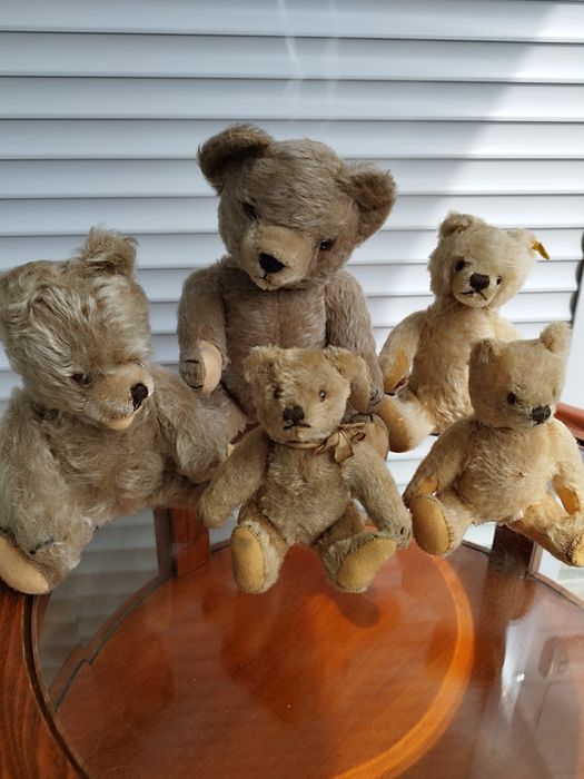 Steiff медведь , собака