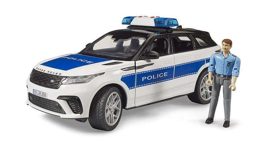 Bruder zabawka radiowóz Range Rover Velar  Nowość z figurką policjanta