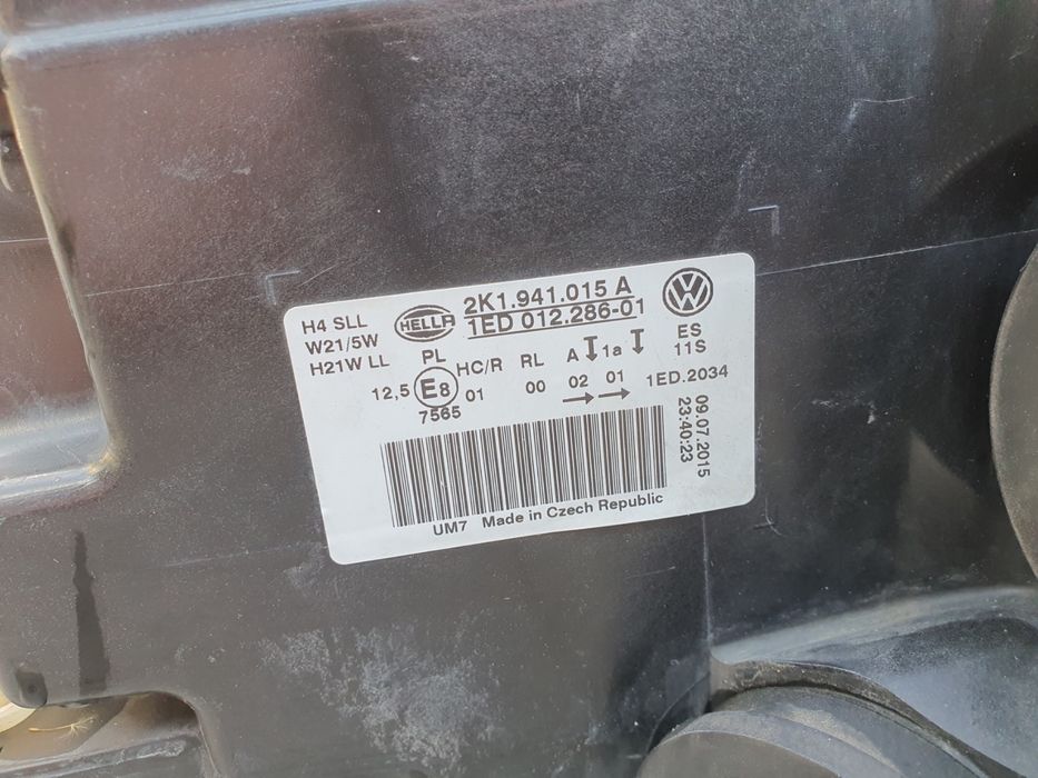 фара ліва кадді volkswagen caddy 3 фара кадік