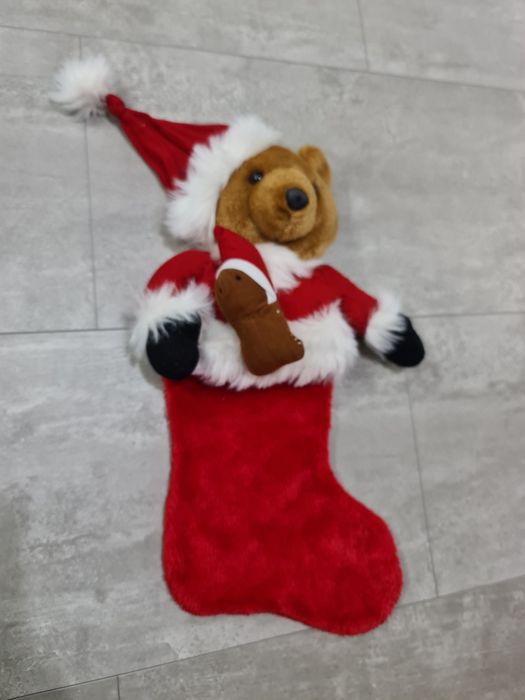 Duża skarpeta na prezent święta