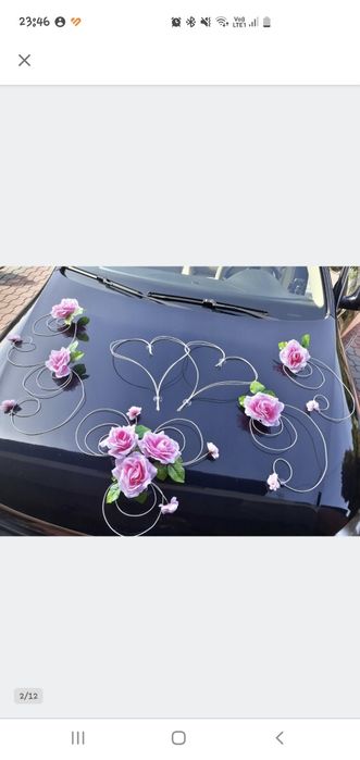 Dekoracja samochodu do ślubu