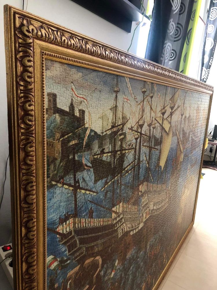 Puzzle 6000 peças com Moldura