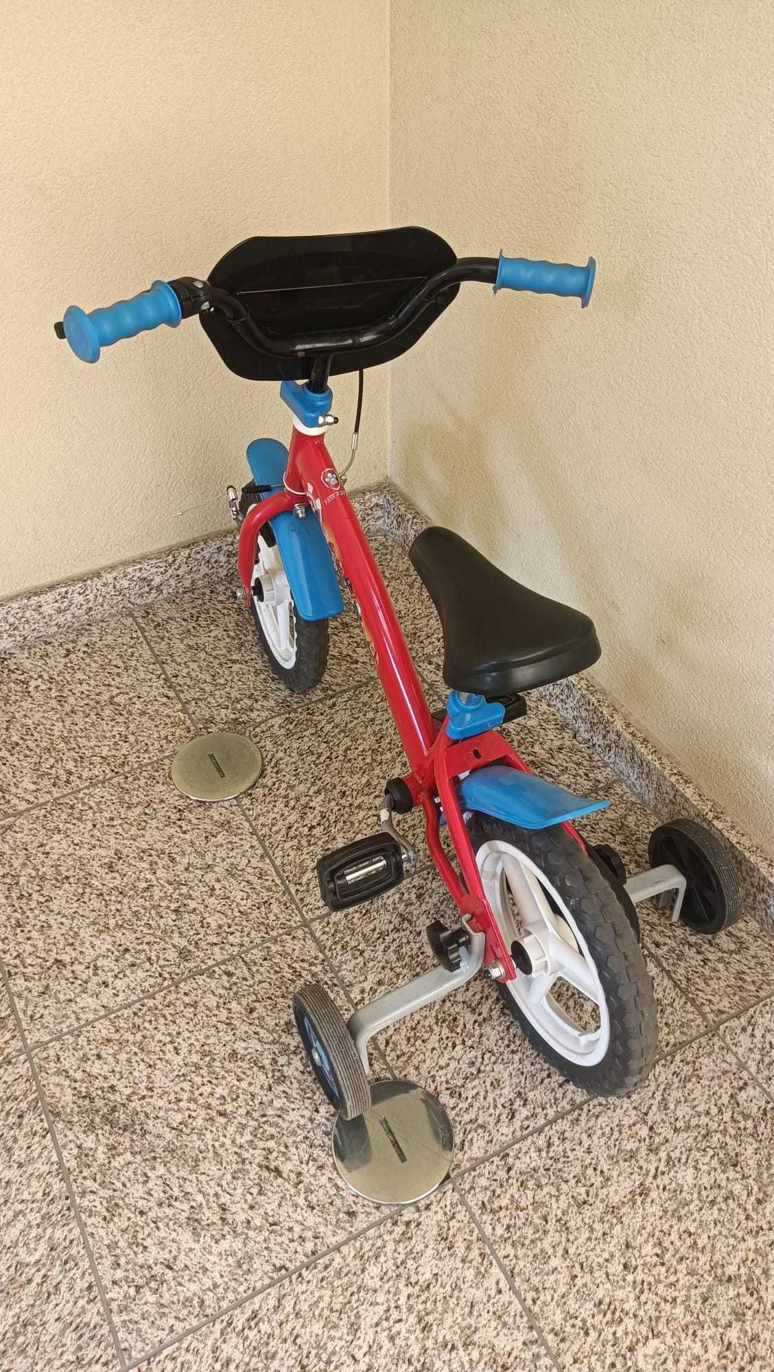 Bicicleta Criança Patrulha Pata Roda 12 com Rodinhas