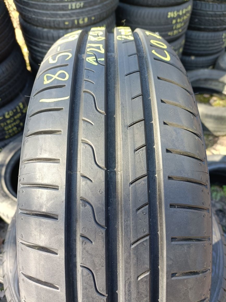 C07, 185/60r15 Dunlop Sport BluResponse z końca 2021r demo jak nowa