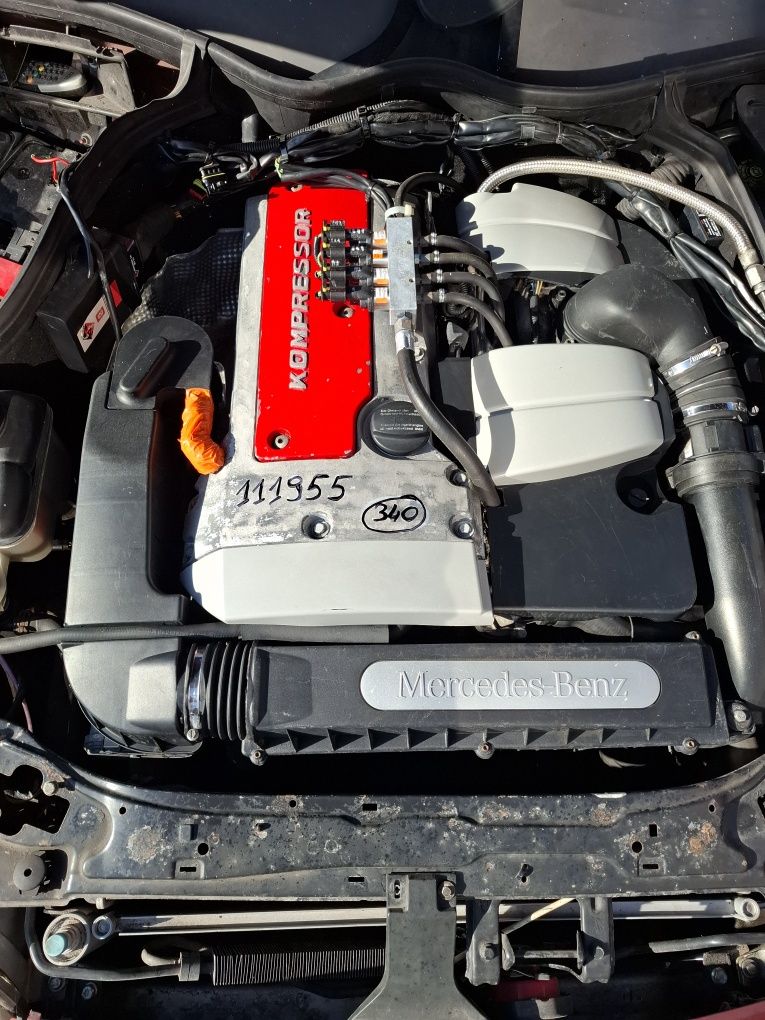 Mercedes Benz W203 2,0 Kompresor Silnik Kompletny 111955