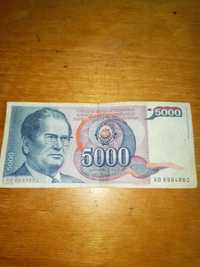 5000 dinara 1985 rok