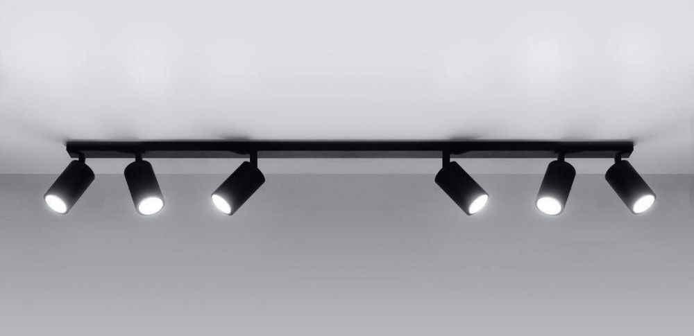 Lampa sufitowa szyna spot oprawa halogenowa 6x GU10 premium ALUMINIUM