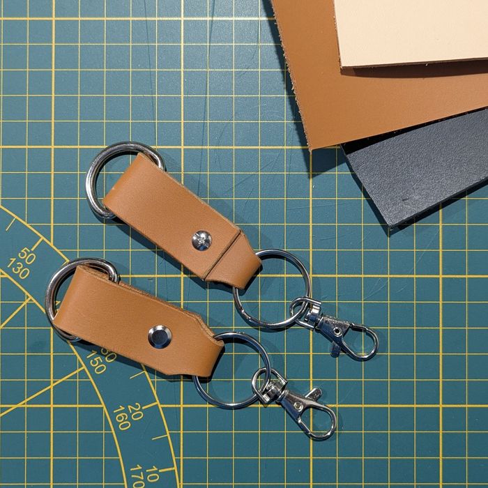 Brelok skórzany do kluczy handmade