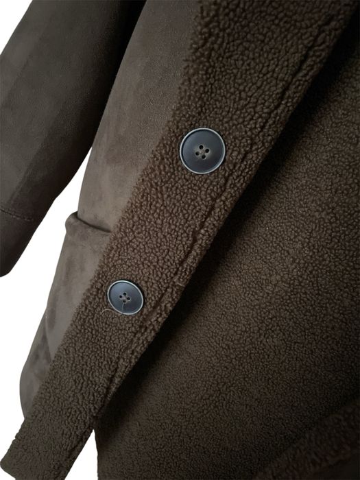 Zara дубленка даухсторонняя